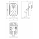 KAMERA BIUROWA IP MAZi ICH-22 2Mpx 2.8mm PIR10 12VDC PoE